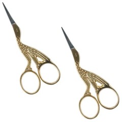 Allary 260 Ultra Fine Stork 3-1/2 Inch Needlework Scissors