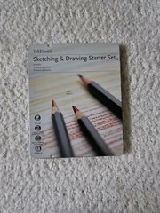 WHSmith Sketching & Drawing Starter Set With 9 Sketching & 9 Coloured Pencils