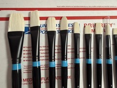 14 Princeton Aspen Long Handle Oil Acrylic Synthetic Paint Brushes NO DOUBLES!!!