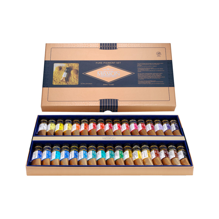 Mijello MWC-1534P Mission Gold Class Pure Pigment Set 15ml x 34 Colors