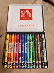 Classic Neocolor II Water-Soluble Pastels 15 Colors USED ONLY ONCE