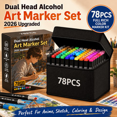 78PCS/23PCS Dual Tip Alcohol Art Marker Set