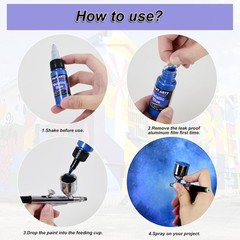 Airbrush Paint Set – 36 Colors With 4 Thinner Ready To Spray Water-Based Acrylic
