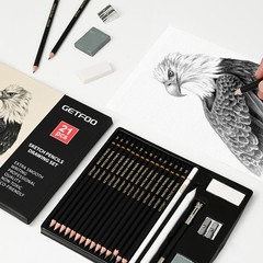 GETFOO Drawing Sketching Pencil Set 21 Pack Art Kit with Graphite…
