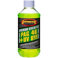 PAG Oil 46 Viscosity with UV Dye – 8oz, 6-Pack – Supercooling Automotive Fluid