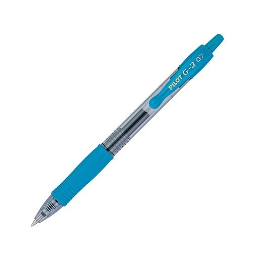 Pilot G2 Retractable Gel Rolling Ball Pen 0.7mm Fine Teal Office School Home