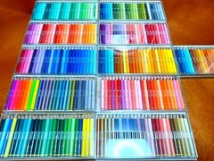 FELISSIMO Colored Pencils Set 25 Colors x 11 Boxes Multicolor