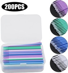 Ergonomic 200 Pcs Micro Paint Brushes – Ideal for Automotive & DIY Repairs