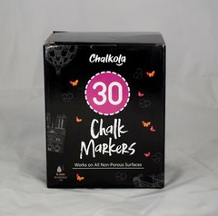Chalkola 30 Chalk Markers- Lightly Used Plus BONUS Whiteboard