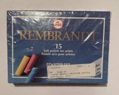 ARTISTS PASTELS, 3 UNUSED BOXES NOS, REMBRANDT AND ALPHACOLOR, 111 sticks total
