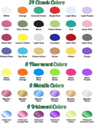 Airbrush Paint – 42 Colors with 4.05 Fl Oz Thinner, Iridescent, Neon & Metallic
