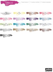 Pebeo Deco Pearl Acrylic Paint 45ml – 16 Home, Craft, DIY, Shimmer Colours