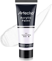 White Acrylic Paint, Titanium White Paint 120ml / 4.05oz Tubes, Art Craft Pai…