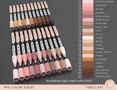 Acrylic Paint Pens 22 Skin Tones Assorted Pro Color Series Markers Set 0.7mm Ext