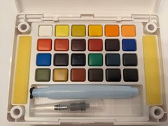 Sakura XNCW-24N Watercolors Field Sketch Set with Brush – Assorted Colors (24…