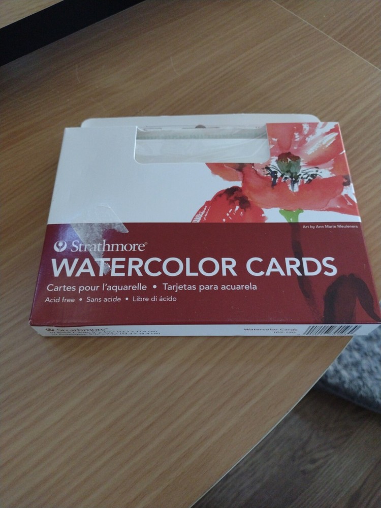 Strathmore 105-150-1 Watercolor Cold Press, 5″ x 6 7/8″, 10 Cards and Envelopes