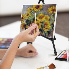 AROIC 3 Pack 14” Tabletop Easels, Black Steel Table Top Easels for Display, …