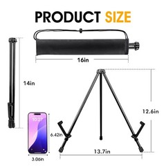 AROIC 3 Pack 14” Tabletop Easels, Black Steel Table Top Easels for Display, …