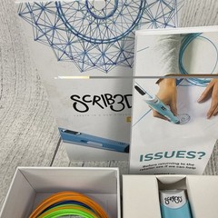 Scrib3D P1 3D Printing Pen – Color Filaments & Charger – Mint Condition Open Box