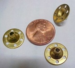 Lot 175 Solid Brass Snap Parts, Buttons, Spacers Sewing Jewelry Decorations New