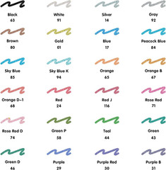 Glitter Gel Pens, 24 Colors Glitter Paint Pens Set, Non-Toxic Gel Pens for Color