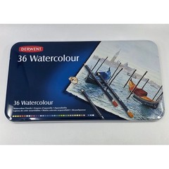 Derwent 36 Watercolor Pencils Set Water Soluble Art Drawing Pencils in Tin 32885