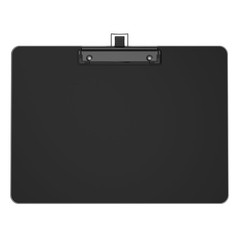 Horizontal Clipboard with Pen Holder, Black 8.5 x 11 Plastic Clip Boards for …