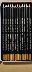 Brunel Franklin Watercolour Set of 12 Pencils New Sealed in a tin.Sealed.