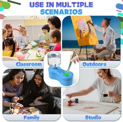 Paint Brush Cleaner Painting Supplies for Kids, Paint Station, Paint Water Brus