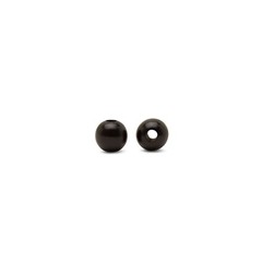 Black Wooden Beads, 1/2 inch, 3mm hole, Round, for Crafts | Woodpeckers