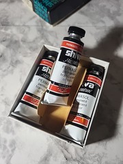 Vintage Shiva Signature Oil Color Paint Burnt Umber 1.25 Oz. Lot Of 3 Tubes