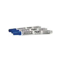 Medium Tip Industrial Paint Markers, Box of 12, Blue Color
