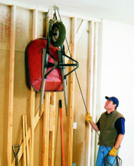 HARKEN – Bike Overhead Garage Storage Hoist, 10 ft Ceiling, 45 lb Max