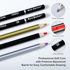 70 PCS Professional Art Drawing Pencil Set Sketching Supplies Kit for Artists