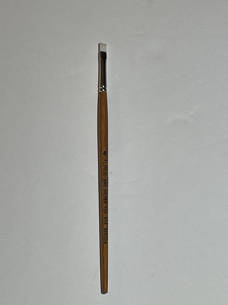Floquil 880 Silver Fox Round Artist Paint Brush 688004 #4 Hobby Unused