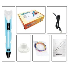 3D Printing Pen Set Doodle Printer Drawing 12 Colours PLA Filament Gift For Kids