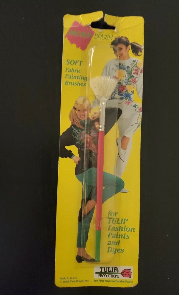 Vintage Fabric Paint Brush For Tulip by marx fan New Artist Craft
