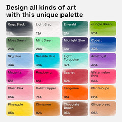 24 Watercolor Markers with Flexible Paint Brush Pens for Pros & Beginners – Cons