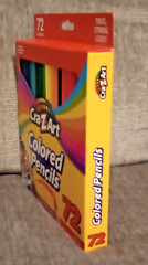 CraZArt Colored Pencils 72ct Vivid Bright Non-Toxic, Wood Pre-Sharpened NIB