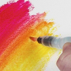 Arts Water Brush Assorted Tips, 3 pc