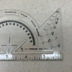 Vintage Sterling Helix Fiskars Circle Template Designs French Curve Protractor