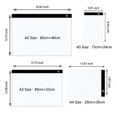 A4 LED Tracing Light Pad Drawing Copy Board for Sketching Painting Art Craft