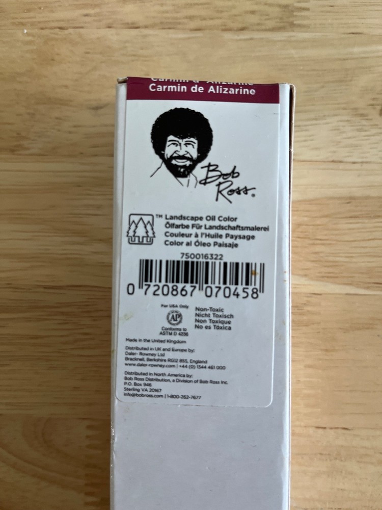 Bob Ross Landscape Oil Color – Alizarin Crimson – 6.76 US fluid oz