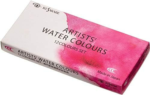 Kusakabe Harmonia Transparent Watercolor Paints 12-Color Set 5ml (No. 2) Japan