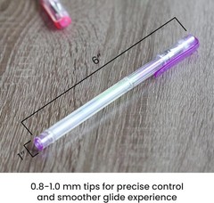 Smooth Writing Gel Pens 12 Count Grey and Black with Medium 0.8 to 1.0mm Tips