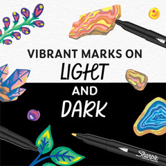 Sharpie Creative Markers Variety Pack, Water-Based Acrylic Paint Markers, Fine T