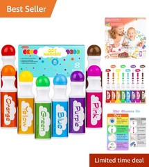 Vibrant Washable Dot Markers Set for Kids – Safe Arts & Crafts Supplies