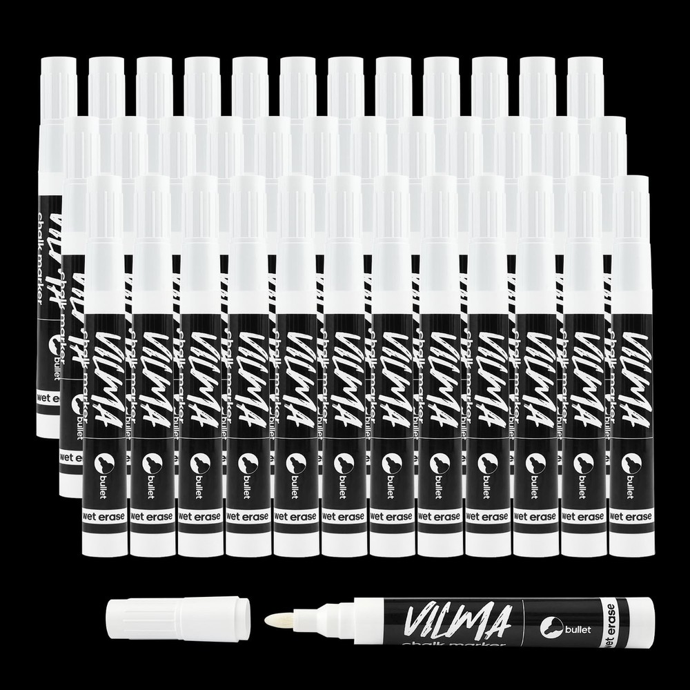 White Liquid Chalk Markers 36 Pack Chalk Pens for Blackboard, Chalkboard, Win…