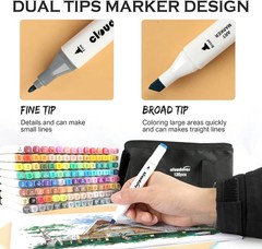 120 Colors Alcohol Markers Dual Tip Permanent Art Marker For Adults Alcohol