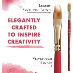 Paint Brush for Acrylic Oil and Watercolor Filbert Grainer 3/8 Inch